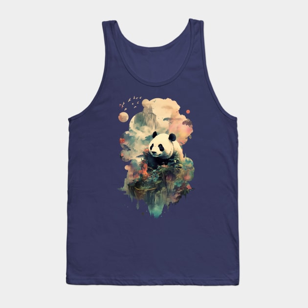 Panda Mountain Tank Top by DavidLoblaw